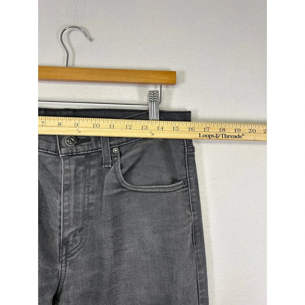 Streetwear Grunge‎ Levis Mens 31x30 Black 502 Regular Taper WaterLess Jeans